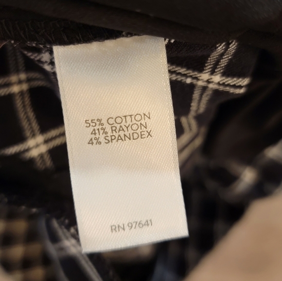 J.JILL Cotton Bi-Stretch Cropped plaid pants Size 8‎ - Picture 7 of 8